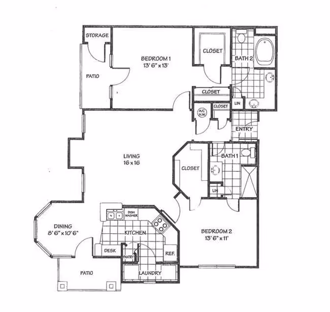 Unit 302 floor plan